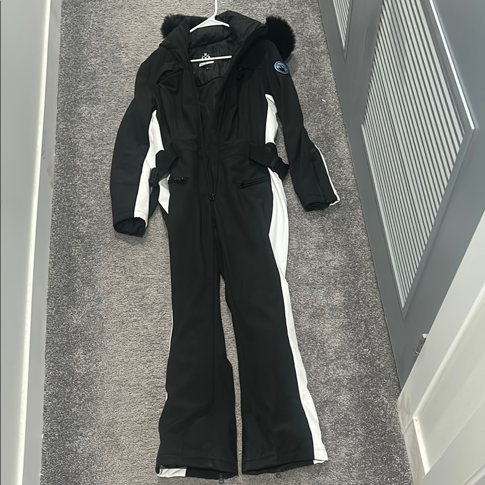 Black and White Ski Suit